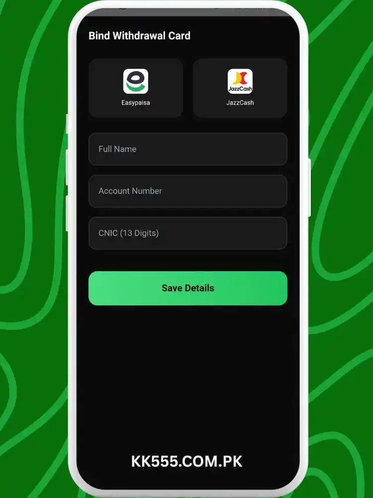 KK555 App Withdrawal and deposit Process