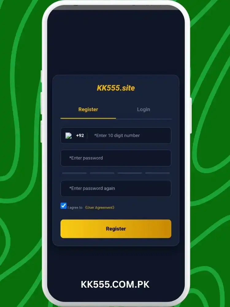 KK555 Game Registration Process