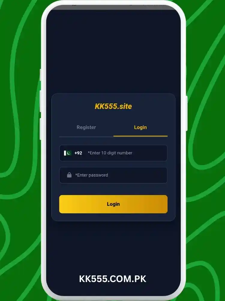 KK555 Login Process